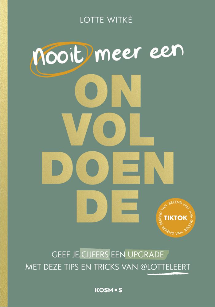 Boekomslag van Nooit meer een onvoldoende